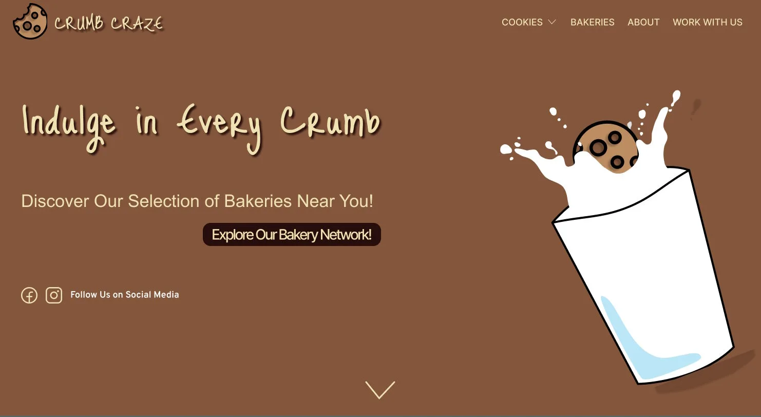 Crumb Craze - Website Design